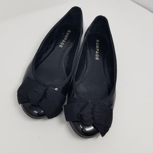 Rampage Gwenn Flats Patent Round Toe Flats 8.5M